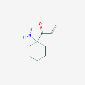 molecular formula C9H15NO B13150556 1-(1-Aminocyclohexyl)prop-2-en-1-one 