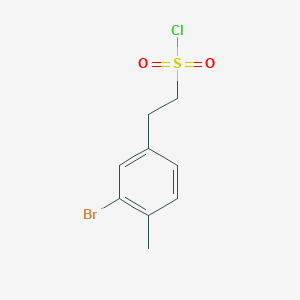 2-(3-Bromo-4-methylphenyl)ethane-1-sulfonyl chloride