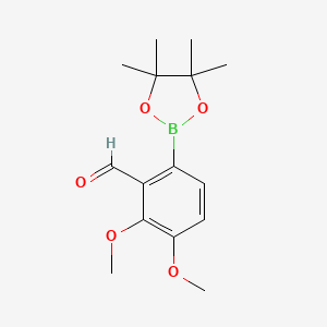 2,3-Dimethoxy-6-(4,4,5,5-tetramethyl-1,3,2-dioxaborolan-2-yl)benzaldehyde