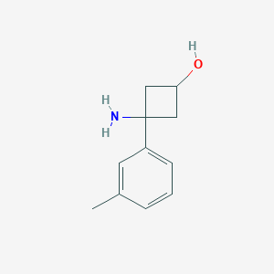 3-Amino-3-(3-methylphenyl)cyclobutan-1-ol