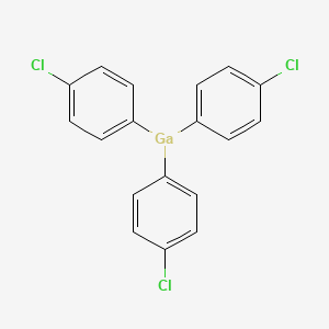 molecular formula C18H12Cl3Ga B13150710 Tris(4-chlorophenyl)gallane CAS No. 58447-99-7