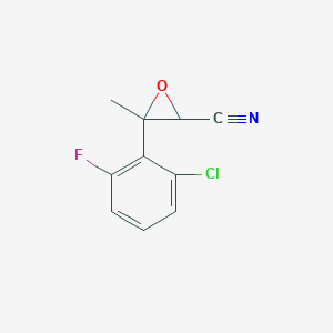 3-(2-Chloro-6-fluorophenyl)-3-methyloxirane-2-carbonitrile