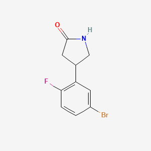 4-(5-Bromo-2-fluorophenyl)pyrrolidin-2-one