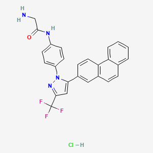 molecular formula C26H20ClF3N4O B13150791 AR-12 hydrochloride CAS No. 1471979-81-3