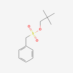 molecular formula C12H18O3S B13150810 2,2-Dimethylpropyl phenylmethanesulfonate CAS No. 89841-23-6