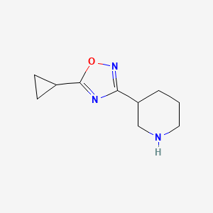 3-(5-Cyclopropyl-1,2,4-oxadiazol-3-yl)piperidine