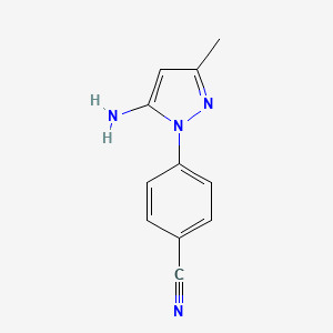 4-(5-amino-3-methyl-1H-pyrazol-1-yl)benzonitrile