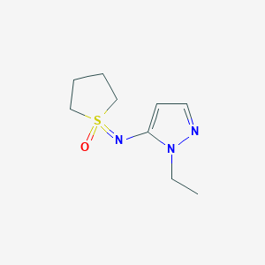 1-[(1-Ethyl-1H-pyrazol-5-yl)imino]-1lambda6-thiolan-1-one