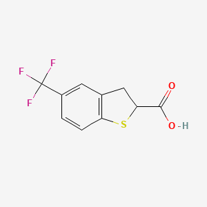 5-(Trifluoromethyl)-2,3-dihydro-1-benzothiophene-2-carboxylic acid