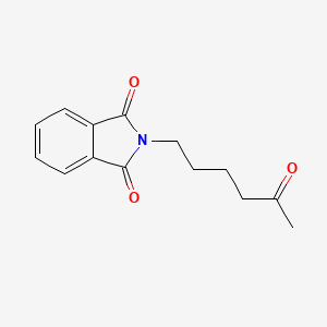 molecular formula C14H15NO3 B1315096 2-(5-Oxohexyl)isoindoline-1,3-dione CAS No. 71510-41-3