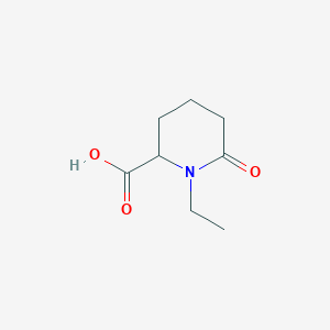 molecular formula C8H13NO3 B13151006 1-Ethyl-6-oxopiperidine-2-carboxylic acid 