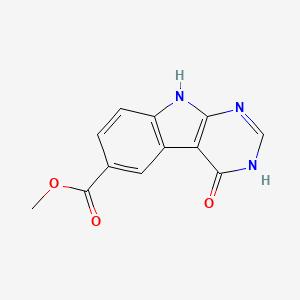 4-Hydroxy-9H-1,3,9-triaza-fluorene-6-carboxylic acid methyl ester