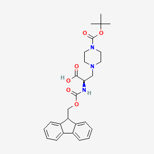 (R)-2-((((9H-Fluoren-9-yl)methoxy)carbonyl)amino)-3-(4-(tert-butoxycarbonyl)piperazin-1-yl)propanoic acid