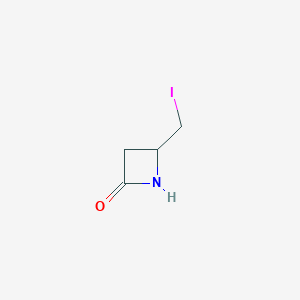 molecular formula C4H6INO B1315106 4-(Iodomethyl)azetidin-2-one CAS No. 74694-50-1