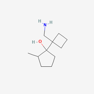 1-[1-(Aminomethyl)cyclobutyl]-2-methylcyclopentan-1-ol