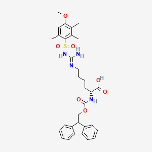 molecular formula C32H38N4O7S B13151156 Fmoc-D-homoArg(Mtr)-OH 