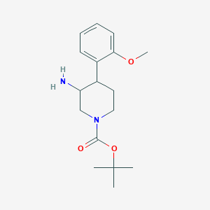 Tert-butyl 3-amino-4-(2-methoxyphenyl)piperidine-1-carboxylate