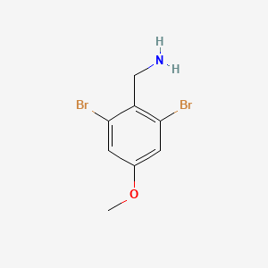 (2,6-Dibromo-4-methoxyphenyl)methanamine