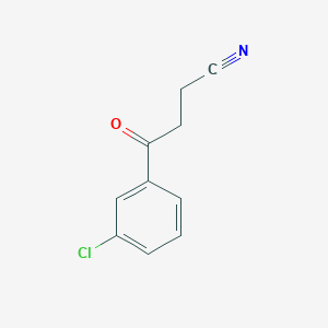 molecular formula C10H8ClNO B1315117 4-(3-Chlorophenyl)-4-oxobutanenitrile CAS No. 34555-37-8