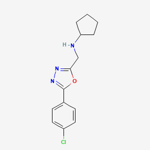 N-{[5-(4-Chlorophenyl)-1,3,4-oxadiazol-2-YL]methyl}cyclopentanamine