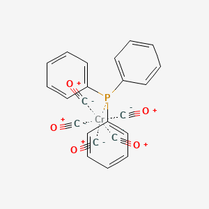 molecular formula C23H15CrO5P B13151197 Triphenylphosphinepentacarbonylchromium 