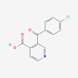 molecular formula C13H8ClNO3 B1315122 3-(4-Chlorobenzoyl)isonicotinic acid CAS No. 74975-29-4
