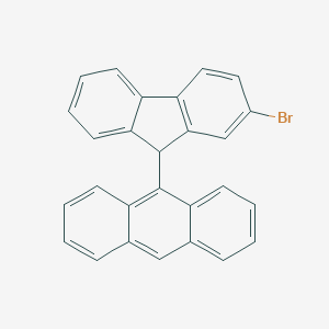 molecular formula C27H17Br B13151224 9-(2-Bromo-9H-fluoren-9-yl)anthracene 