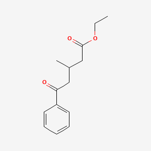 molecular formula C14H18O3 B1315124 Ethyl 3-methyl-5-oxo-5-phenylvalerate CAS No. 73249-95-3