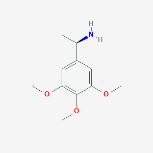 molecular formula C11H17NO3 B13151297 (R)-1-(3,4,5-Trimethoxyphenyl)ethan-1-amine 