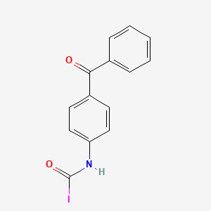 molecular formula C14H10INO2 B13151321 (4-Benzoylphenyl)carbamic iodide 