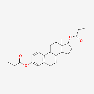 molecular formula C24H32O4 B13151324 beta-Estradiol dipropionate 