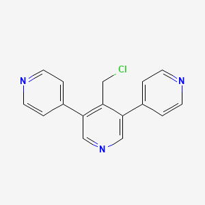 4-(chloromethyl)-3,5-dipyridin-4-ylpyridine