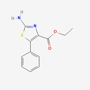 molecular formula C12H12N2O2S B1315139 Ethyl 2-amino-5-phenyl-1,3-thiazole-4-carboxylate CAS No. 77505-85-2