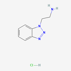molecular formula C8H11ClN4 B1315140 2-(1H-Benzo[D][1,2,3]triazol-1-YL)ethanamine hydrochloride CAS No. 2690-84-8
