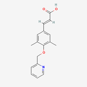 (2E)-3-[3,5-dimethyl-4-(pyridin-2-ylmethoxy)phenyl]acrylic acid