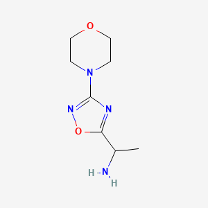 1-[3-(Morpholin-4-yl)-1,2,4-oxadiazol-5-yl]ethan-1-amine