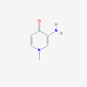 molecular formula C6H8N2O B13151416 3-Amino-1-methyl-1,4-dihydropyridin-4-one CAS No. 33631-10-6