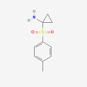 molecular formula C10H13NO2S B13151417 1-Tosylcyclopropanamine 