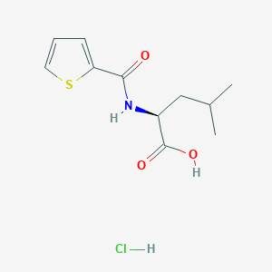 (S)-4-Methyl-2-(thiophene-2-carboxamido)pentanoicacidhydrochloride