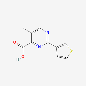 5-Methyl-2-(thiophen-3-yl)pyrimidine-4-carboxylic acid