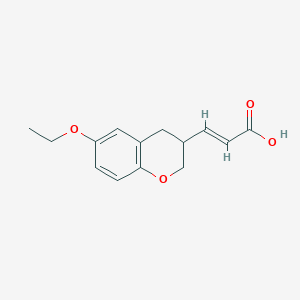 (2E)-3-(6-ethoxy-3,4-dihydro-2H-chromen-3-yl)acrylic acid