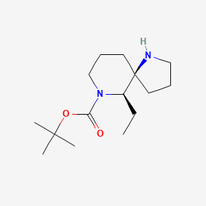 tert-butyl (5R,10R)-10-ethyl-1,9-diazaspiro[4.5]decane-9-carboxylate