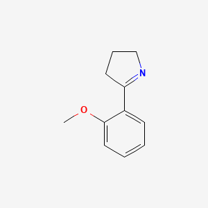molecular formula C11H13NO B1315157 5-(2-methoxyphenyl)-3,4-dihydro-2H-pyrrole CAS No. 98464-65-4