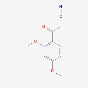 molecular formula C11H11NO3 B1315158 3-(2,4-二甲氧基苯基)-3-氧代丙烯腈 CAS No. 76569-43-2