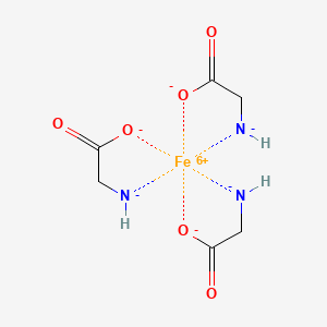 molecular formula C6H9FeN3O6 B13151587 Tris(glycinato)iron(III) 