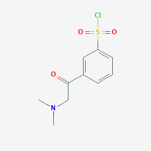 3-(2-(Dimethylamino)acetyl)benzene-1-sulfonylchloride