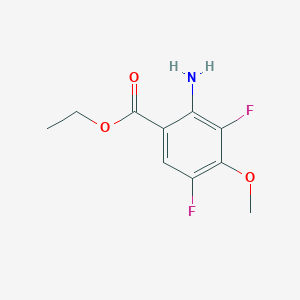 molecular formula C10H11F2NO3 B13151599 Ethyl 2-amino-3,5-difluoro-4-methoxybenzoate CAS No. 1354963-20-4