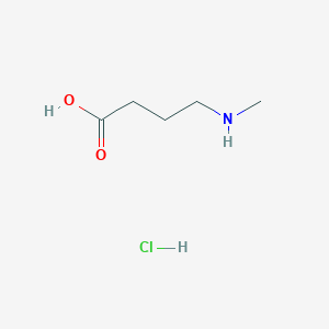 molecular formula C5H12ClNO2 B1315160 4-(甲基氨基)丁酸盐酸盐 CAS No. 6976-17-6