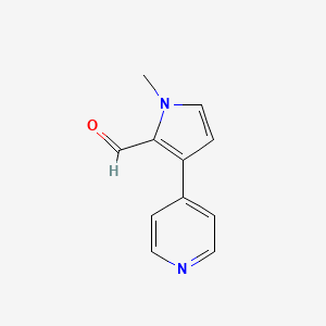 1-Methyl-3-(pyridin-4-yl)-1H-pyrrole-2-carbaldehyde