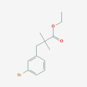 Ethyl 3-(3-bromophenyl)-2,2-dimethylpropanoate